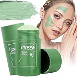 2 PACK Green Mask Stick, Grüner Tee Cleansing Maske Stick, Deep Cleansing...