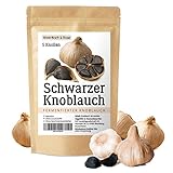Schwarzer Knoblauch aus Spanien, 5 große Knollen fermentierter Knoblauch,...