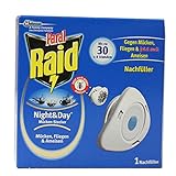 Raid Night & Day Nachfüller, Insekten Stecker, bis zu 24 Stunden Schutz...