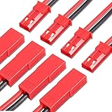 VUNIVERSUM 5 Paar (10 Stück) 2Pin Original Premium JST BEC Stecker Buchse...