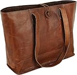 american blue Vintage Echtleder Tote Bag Handtasche Shopper Geldbörse...