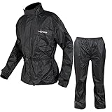 A-Pro Waterproof Motorbike Motorcycle 2 pc Rain Suit Trouser Jacket Scooter...