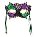 Amscan 3600006 Mardi Gras Party, Jester Eyes Mask – Violett, Grün &...