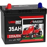 Langzeit Rasentraktor Batterie 12V 35Ah Starterbatterie Aufsitzmäher...