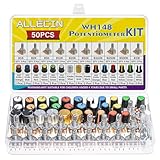 ALLECIN 10 Werte Potentiometer Mono Linear B1K B2K B5K B10K B20K B50K B100K...