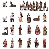 Tadoiooy Weihnachtsgeburt Set, 20pcs/Set Harz -Krippe, lebensee Sets und...