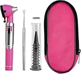 Mini Taschen Rosa Glasfaser Otoskop für erwachsene Kinder mit extra...
