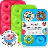 Walfos Silikon Doughnut Form - Antihaft Silikon Pfannen Set, einfach...
