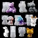 EPODA Silikonform Tier Set, 3D-Tierharz-Resin Silikonform Für Einhorn,...