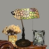 RVHAOODI S Lampe grün, Lampe Antique Tischlampe, Vintage S Lampe grüne...