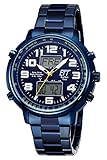 ETT Eco Tech Time Funk Solar Weltzeit Herren Uhr Chronograph mit Edelstahl...