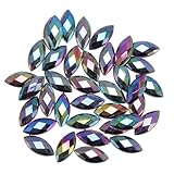 RASTKY 500 Stück Glänzende Harz-Strasssteine ​​zum Basteln und...