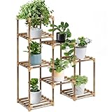 JARAGAR Holz Pflanzenständer, 8 Tier Tall Blumentopf Ständer Large...