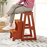 Kletterhocker für den Innenbereich, Holz, 3 Stufen, Klappleiter,...