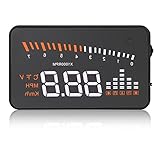 VGEBY 3 Zoll (8,1 cm) Universal-Display HUD OBD2 Schnittstelle Projektor...