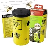 SWISSINNO Wespenfalle mit Lockstoff – Wiederverwendbare Falle inkl....