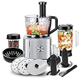 Küchenmaschine Multifunktional SNDOAS, 1100W Food Processor Kompakt...