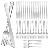 CTDMJ Steakbesteck Set, 32 teilig Edelstahl Steakmesser und Steakgabel,...