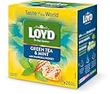 LOYD® Grüner Tee mit Minze Grüntee | 20 Teebeutel 34g | Hochwertige...