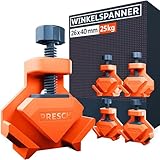 Presch Winkelspanner 4 Stk. - Eckspanner für Brettstärken bis 26mm - 25kg...