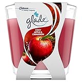 Glade Décor Duft-Kerze im Glas, Apple & Cinnamon (Apfel & Zimt), 6er Pack...