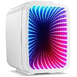 LIGIANT MF01C Mini Kühlschrank mit 7 Lichtmodi & Blinkendem...