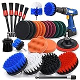 TWBEST Reinigungbürste Set, 28 Stück Power Scrubber Bohrer Bürsten Set...