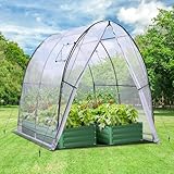 Ohuhu Gewächshaus Foliengewächshaus Tragbar Tomatenhaus Folientunnel,...