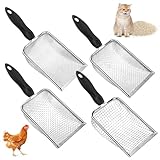 4 Stück Gartensieb Erde aus Edelstahl, 1/2,8/3,8/5mm Kompostsieb Garten...