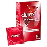 Durex Gefühlsecht Ultra Kondome – 20 % dünnere Kondom-Spitze,...