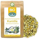 Bio Kamillentee 500g - ganze Kamillenblüten getrocknet - aromastark und...