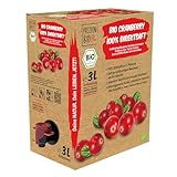 Bio Cranberrysaft, 3 Liter - 100% Bio Cranberry Direktsaft aus Kanada -...