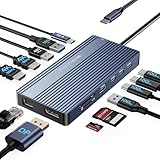 ACASIS USB C Hub 14-1 USB C Docking Station Dual Monitor, mit 2...