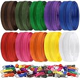 DOITEM 5# Endlos Reißverschluss Set mit Zipper 5mm 20 Meter Inklusive 40...