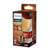 Philips LEDclassic E27 Lampe Gold, ersetzt 40W, warmweiß (1800 Kelvin),...