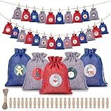 Adventskalender zum Befüllen, 24 Stück Weihnachtskalender zum Befüllen...