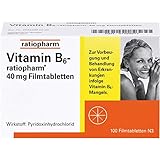 Vitamin B6 ratiopharm 40 mg Filmtabletten, 100 St