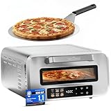 ProfiCook® Pizzaofen elektrisch | 400°C | echter Pizzastein | inkl....