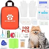 DXiongW Erste Hilfe Set für Hund und Katze 102 Teilen Erste Hilfe für...