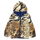 Anantty Kinder-Kapuzenmantel, wilder Tiger, Leopardenmuster, Fleece-Jacke,...