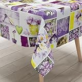 KEVKUS Wachstuch Tischdecke 160 cm Breite Übergröße B4003-01 Tulpen...