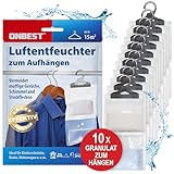 ONBEST Großes 10x Luftentfeuchter Set zum Aufhängen – Effektive...