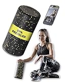 Faszienrolle Schaumstoff weich | 30x15cm Rückenmassage Rolle mit 25%...