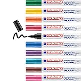 edding 750 Glanzlackmarker Set - mehrfarbig - 10 bunte Lackmarker -...