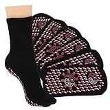 COOLHIYA 4 Paar Heizsocken Atmungsaktive Socken Thermosocken Damen Beheizte...