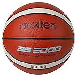 Molten BG3000 Basketball, für drinnen und draußen, Kunstleder, Größe 6,...