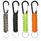 mvorry 4 Stück Paracord Schlüsselanhänger Mit Karabiner -...