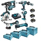 Makita DLX6085TJ Akku-Kombo-Kit 18V...