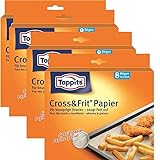 Toppits® Cross & Frit Papier Back-Spezialpapier Snackpapier 8 Bögen (4er...