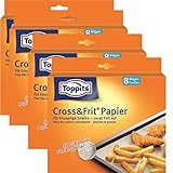 Toppits® Cross & Frit Papier Back-Spezialpapier Snackpapier 8 Bögen (4er...